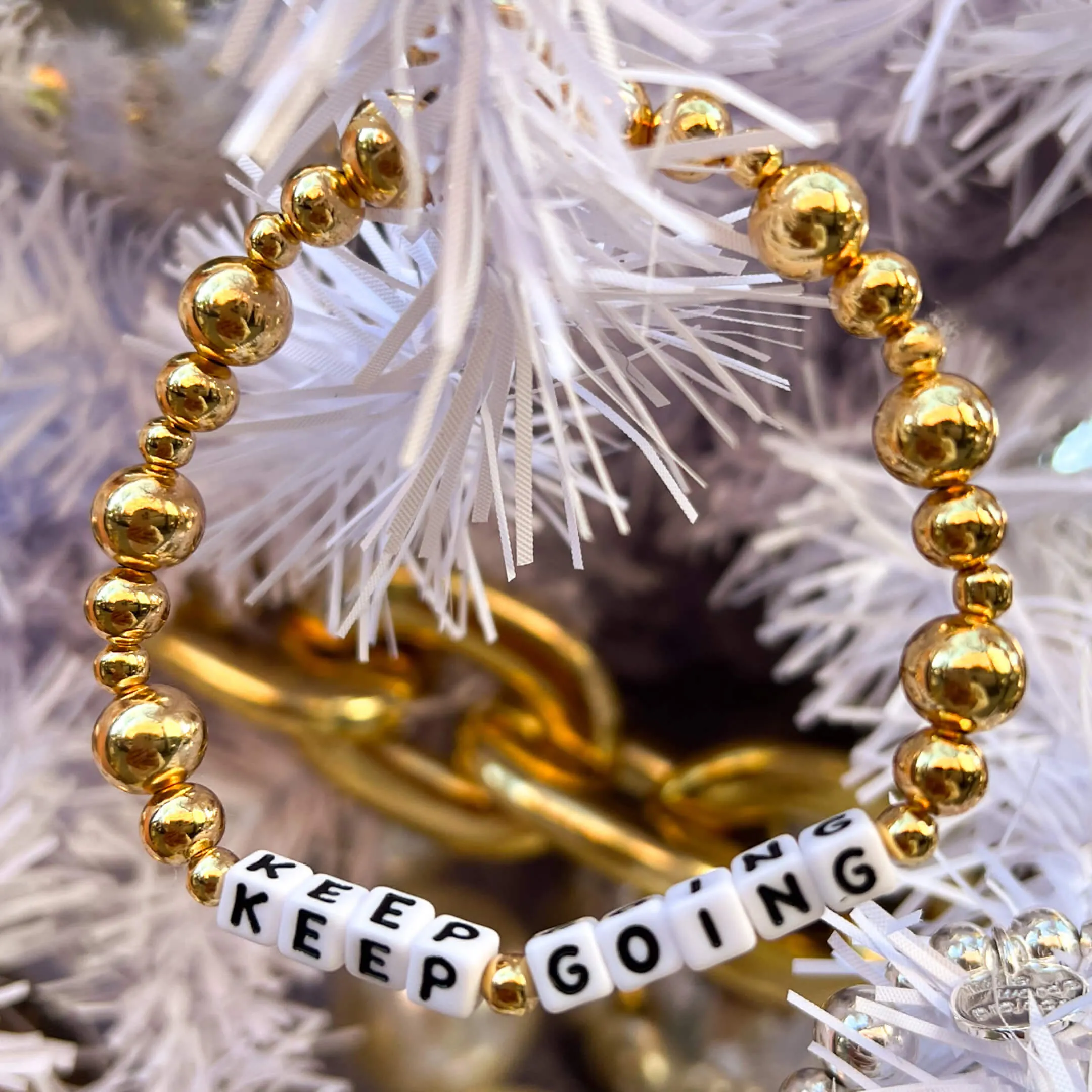 Keep Going- Metallic Bubbles