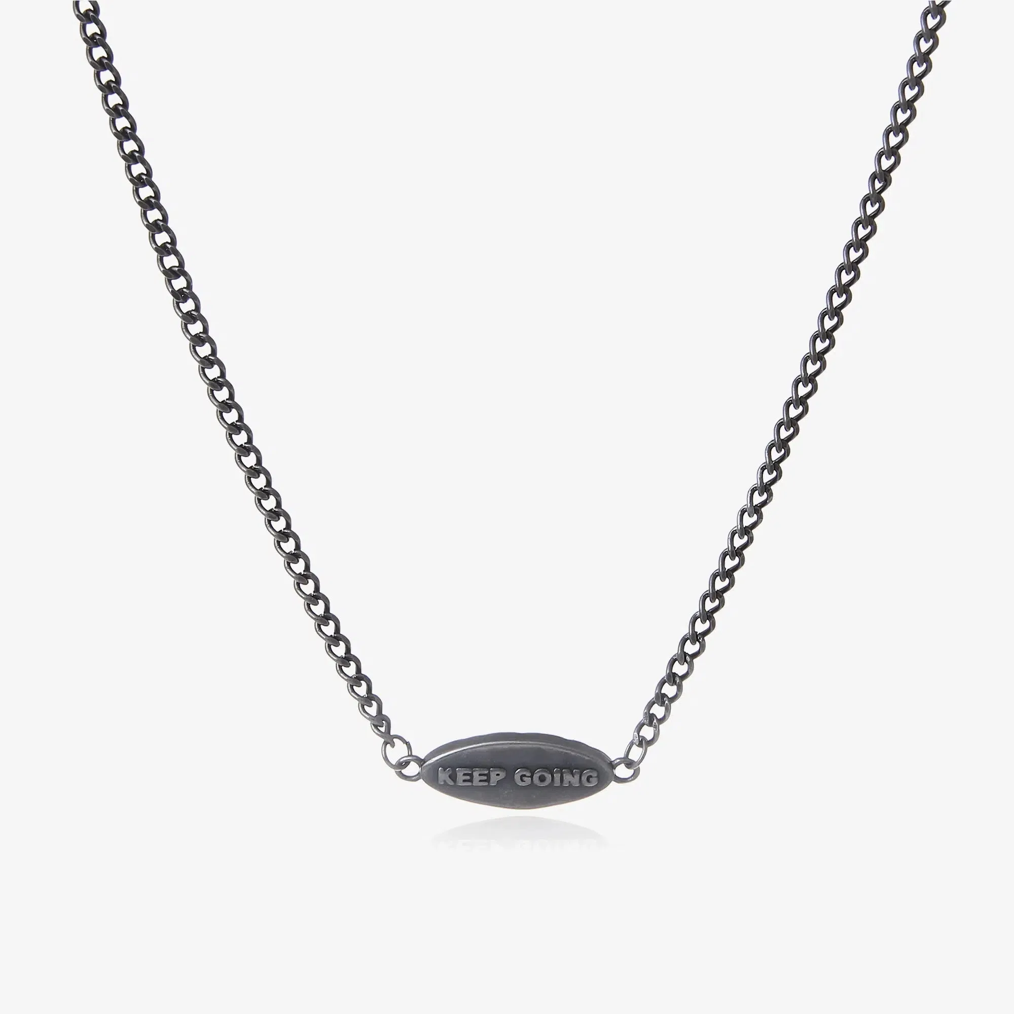 KEEP GOING Tag Necklace