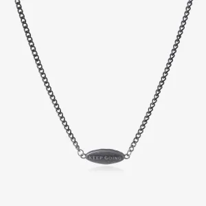 KEEP GOING Tag Necklace
