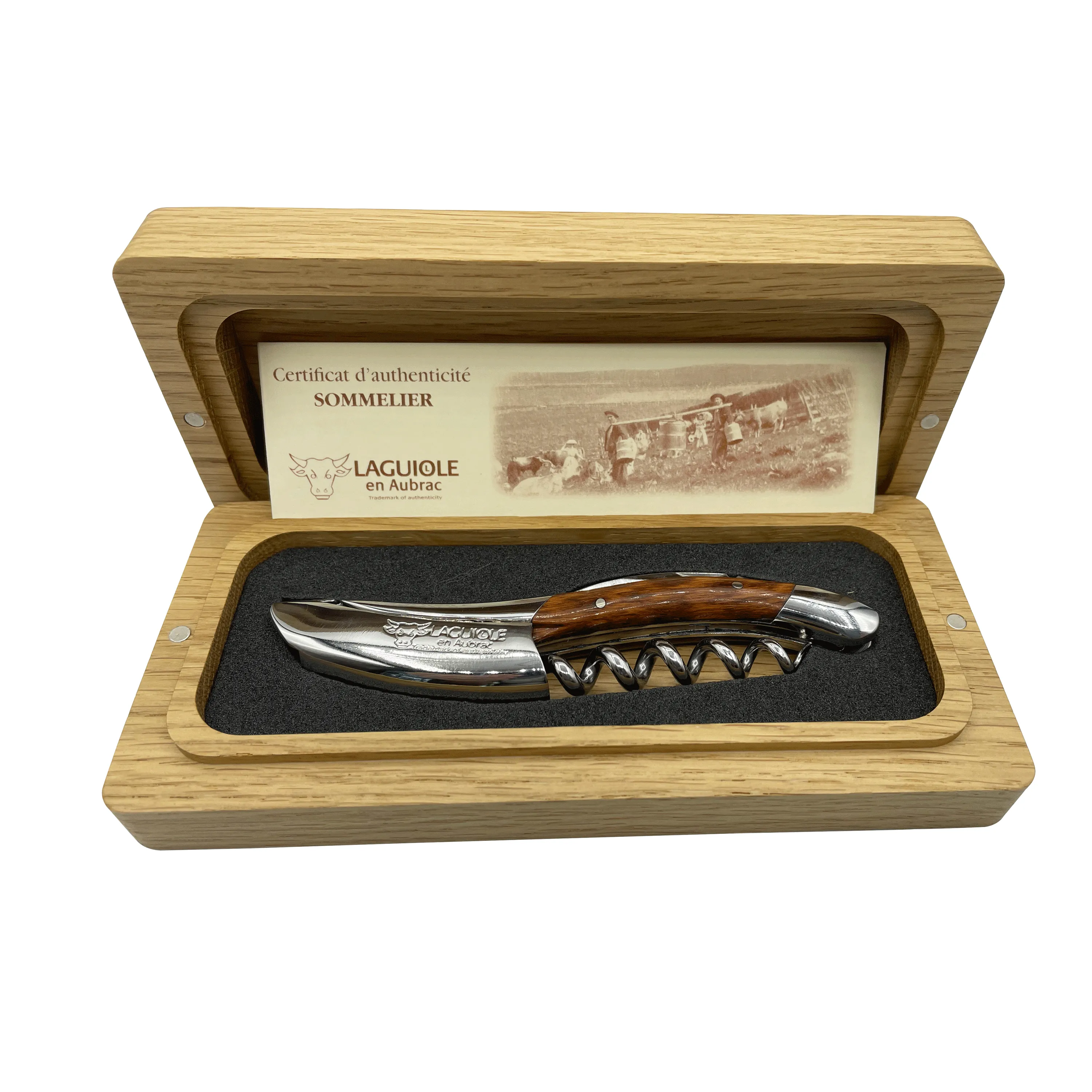 Laguiole en Aubrac Sommelier Waiter's Corkscrew with Amourette Wood Handle