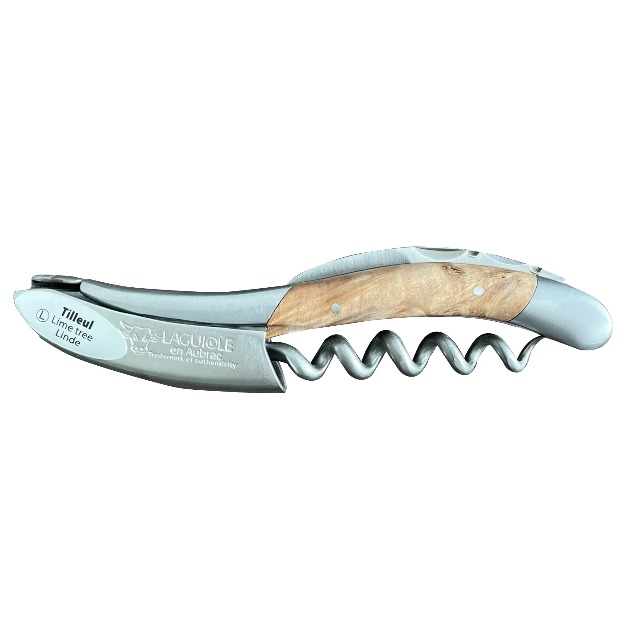 Laguiole en Aubrac Sommelier Waiter's Corkscrew with Lime Tree Wood Handle