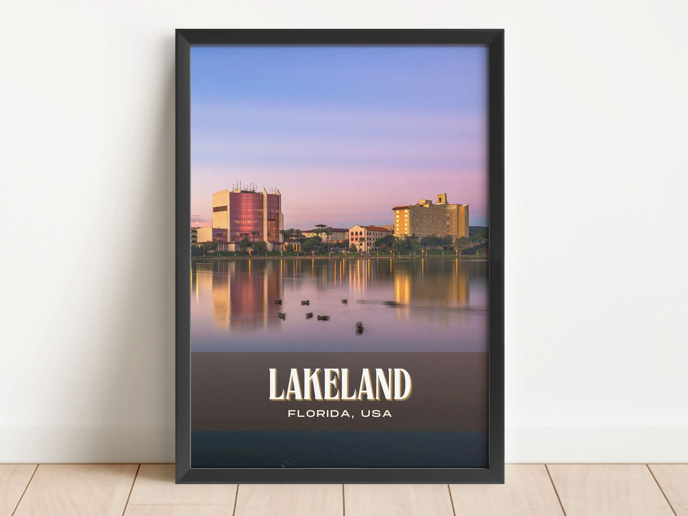 Lakeland Retro Wall Art, Florida, USA