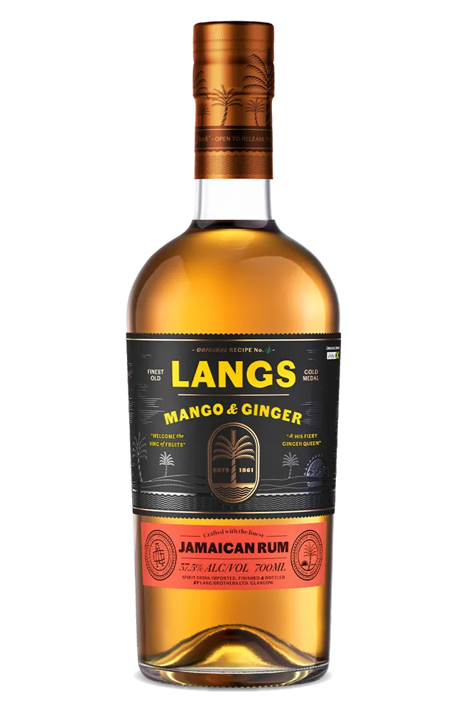 Langs Mango & Ginger Jamaican Rum 700mL