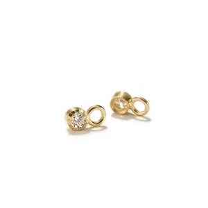 Large Pair of Single Diamond Drops