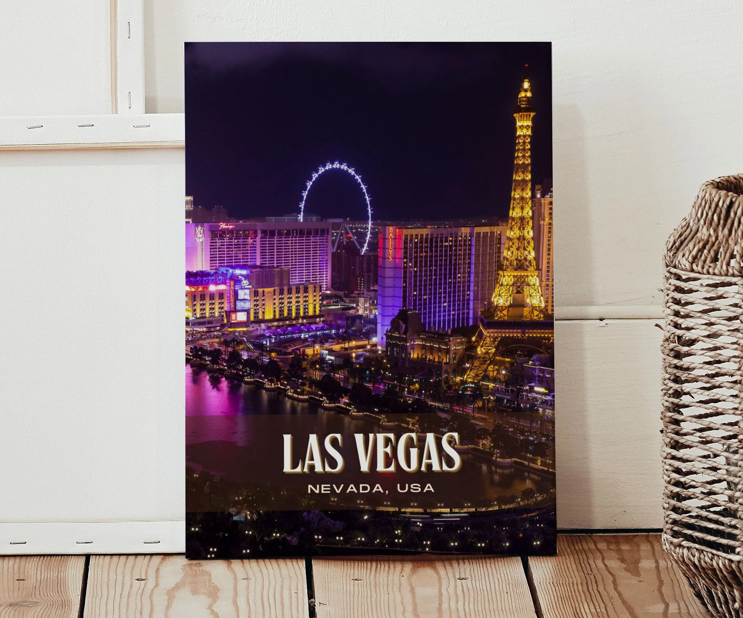 Las Vegas Retro Wall Art, Nevada, USA