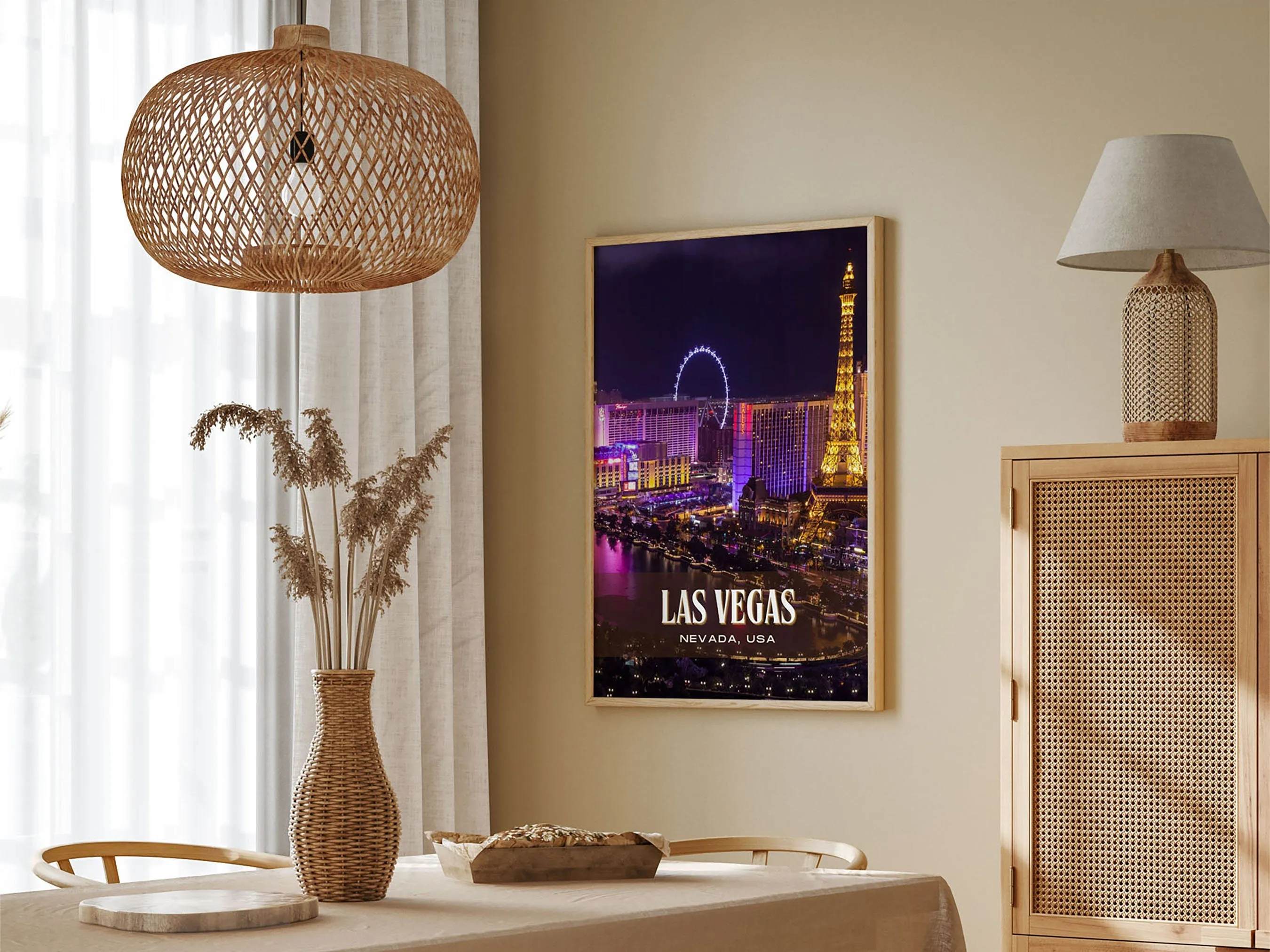 Las Vegas Retro Wall Art, Nevada, USA