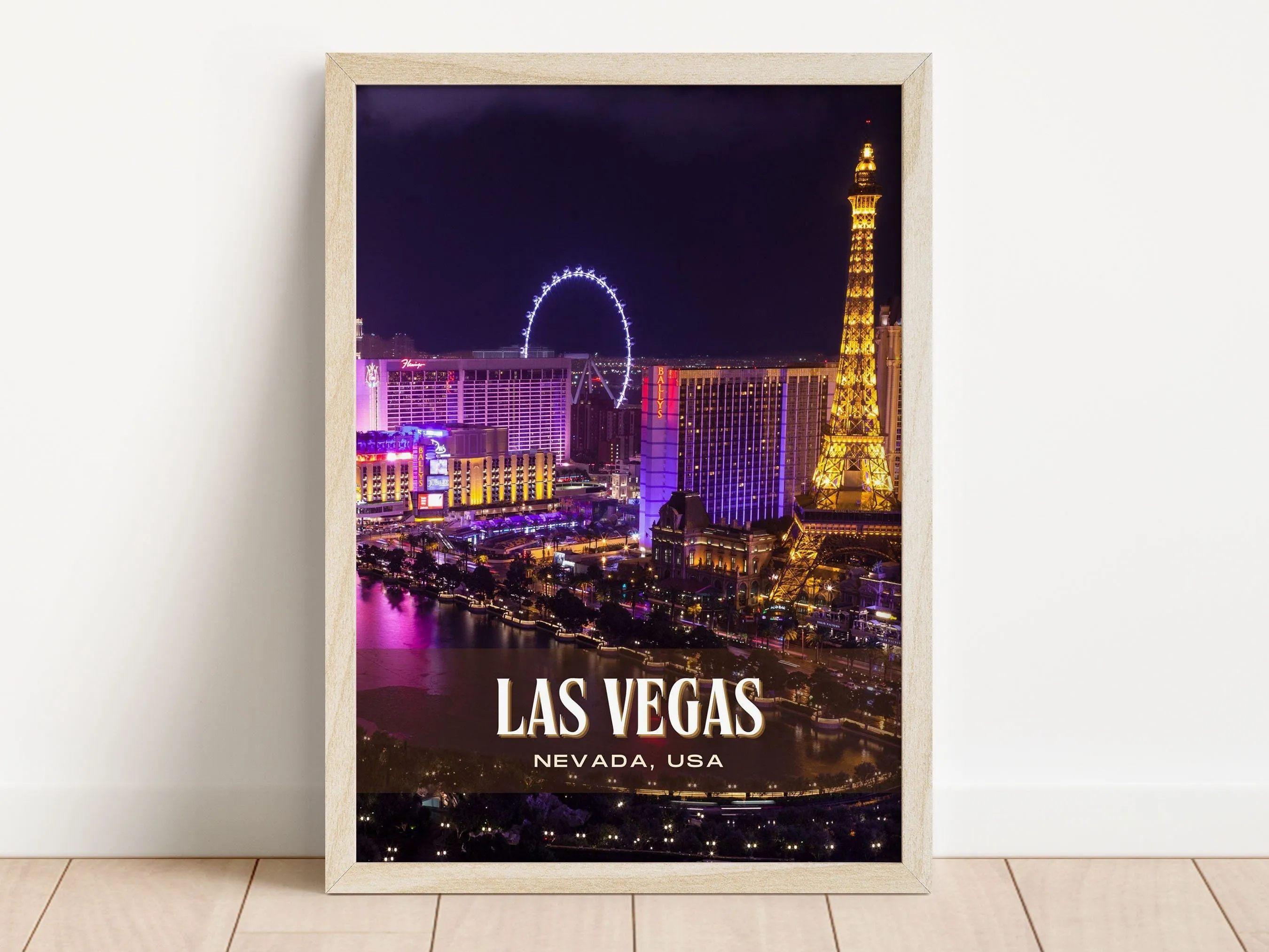 Las Vegas Retro Wall Art, Nevada, USA