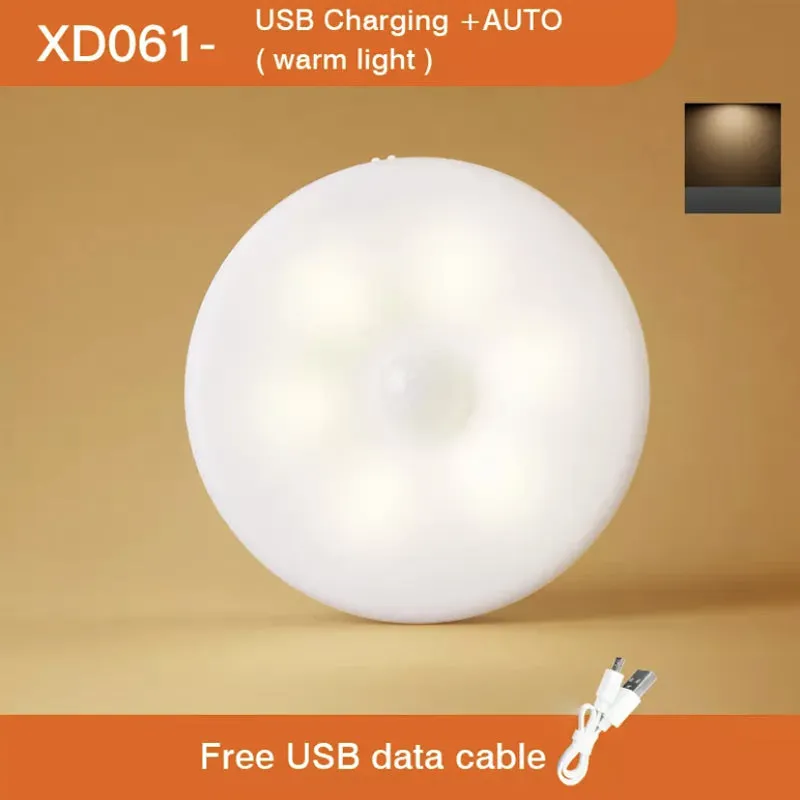LED Motion Sensor Night Light USB Rechargeable