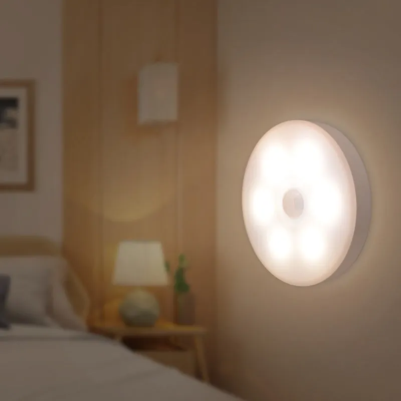 LED Motion Sensor Night Light USB Rechargeable