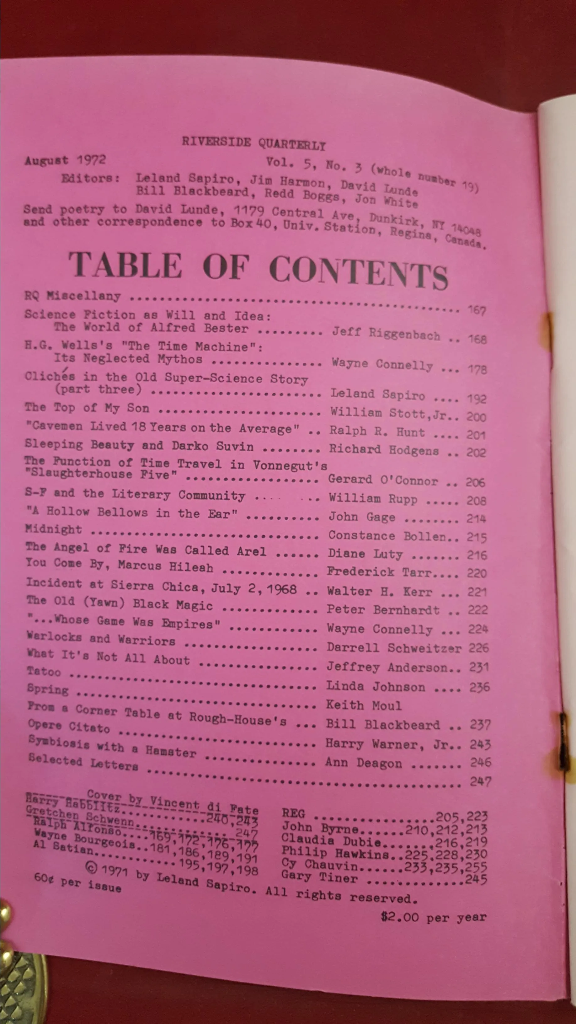 Leland Sapiro - Riverside Quarterly Volume 5, Number 3, August 1972