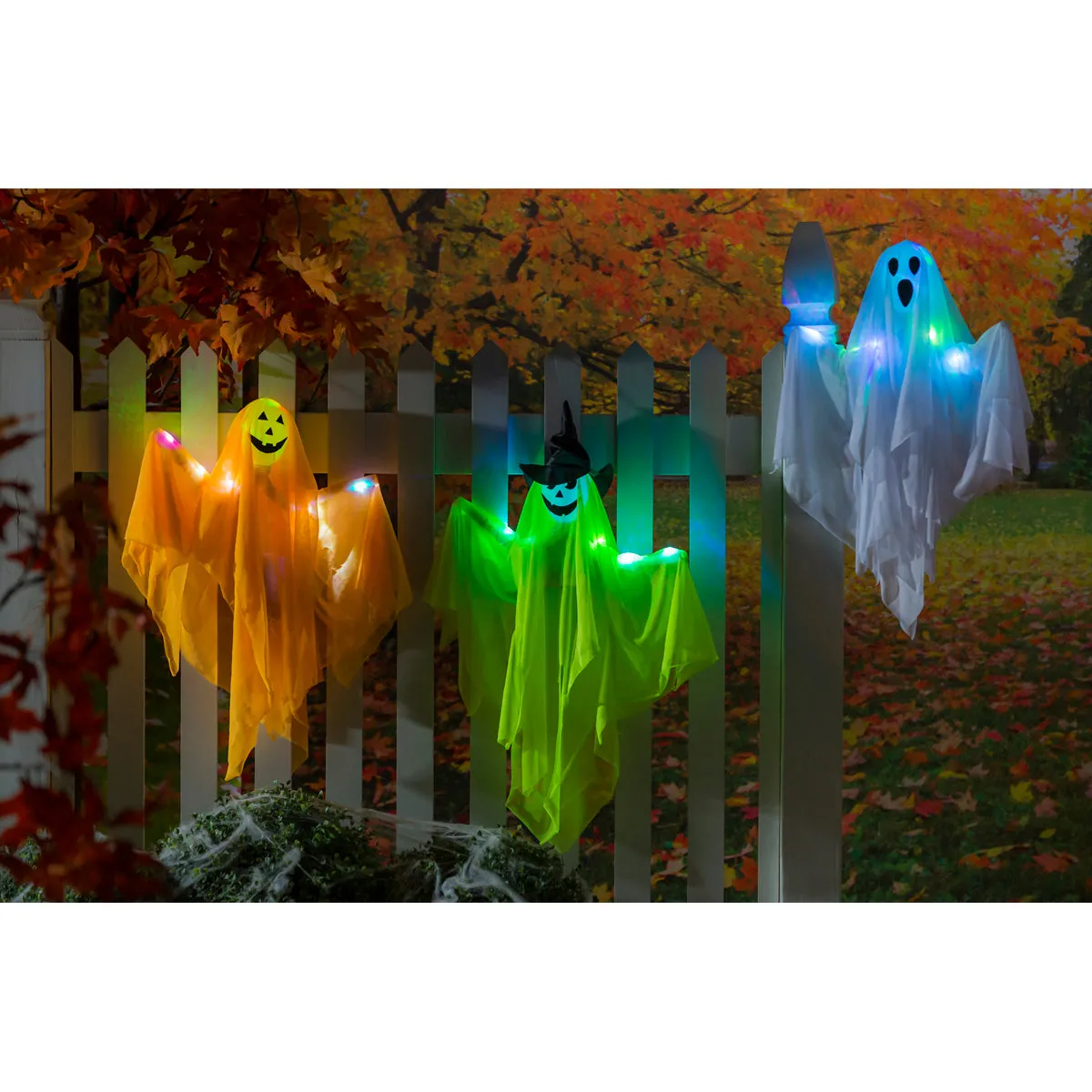 Light-Up Halloween Ghost, Yellow