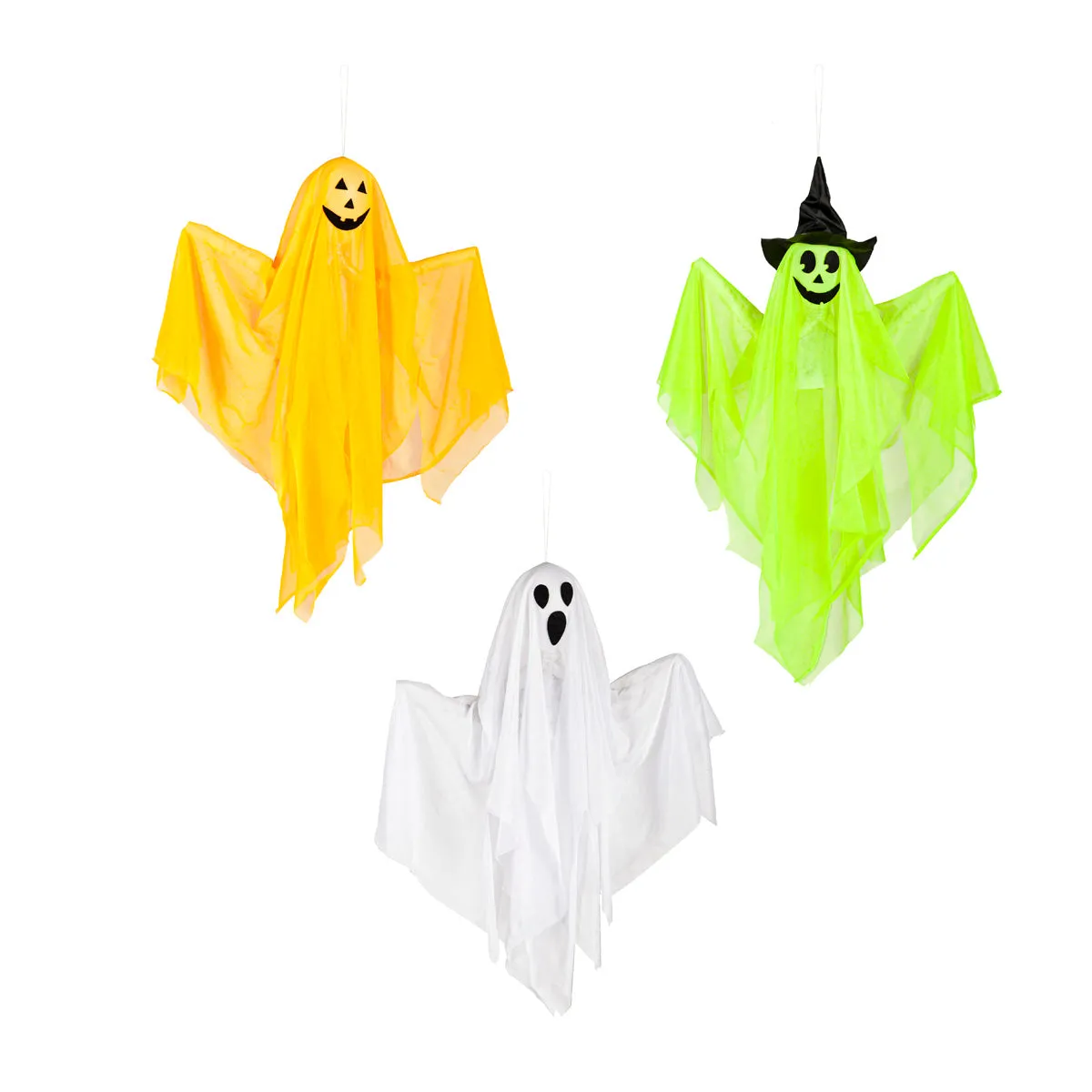 Light-Up Halloween Ghost, Yellow