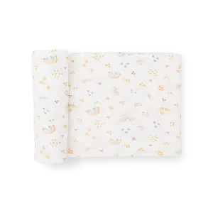 Little Unicorn Stretch Knit Swaddle (Rainbows)