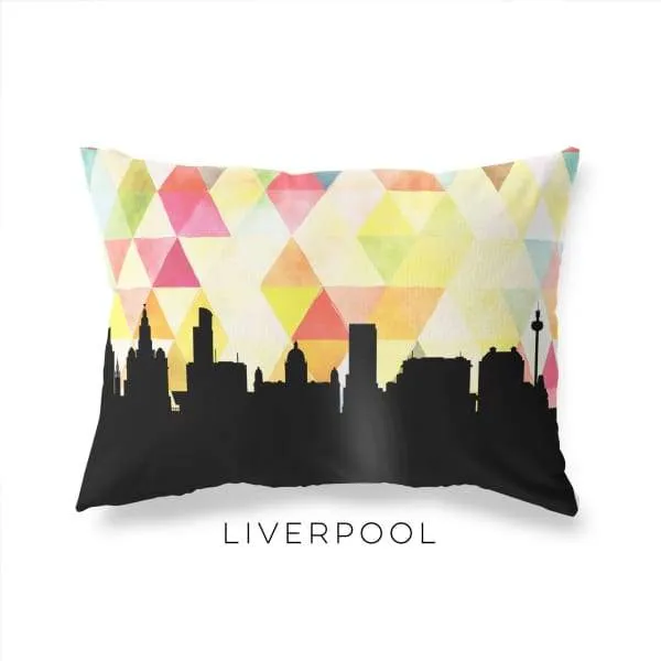 Liverpool, England geometric skyline
