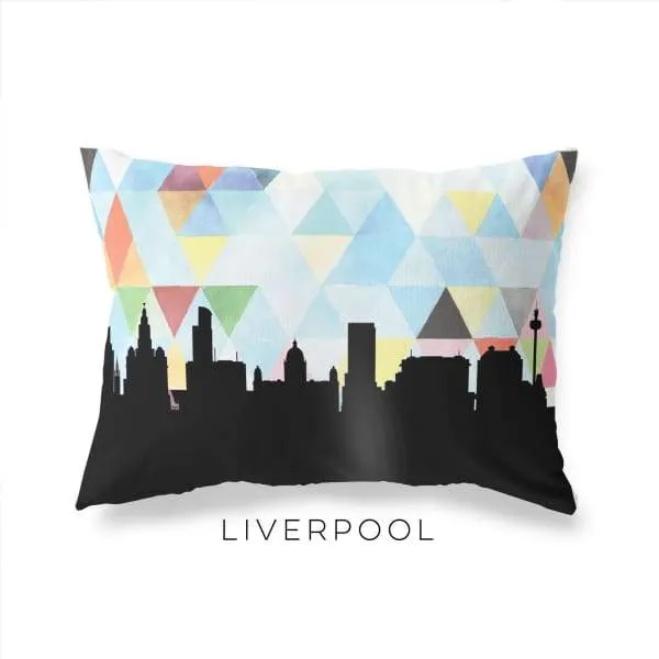 Liverpool, England geometric skyline