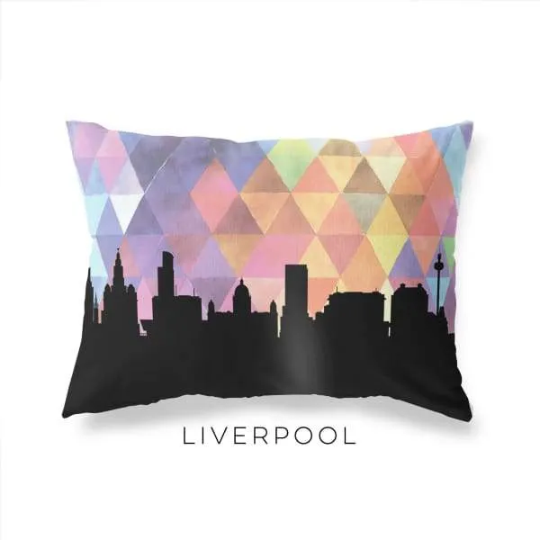 Liverpool, England geometric skyline