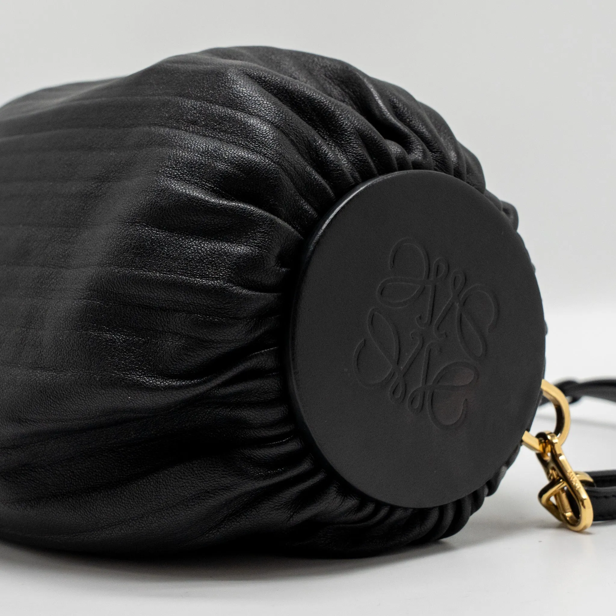 Loewe bracelet pouch lambskin black GHW