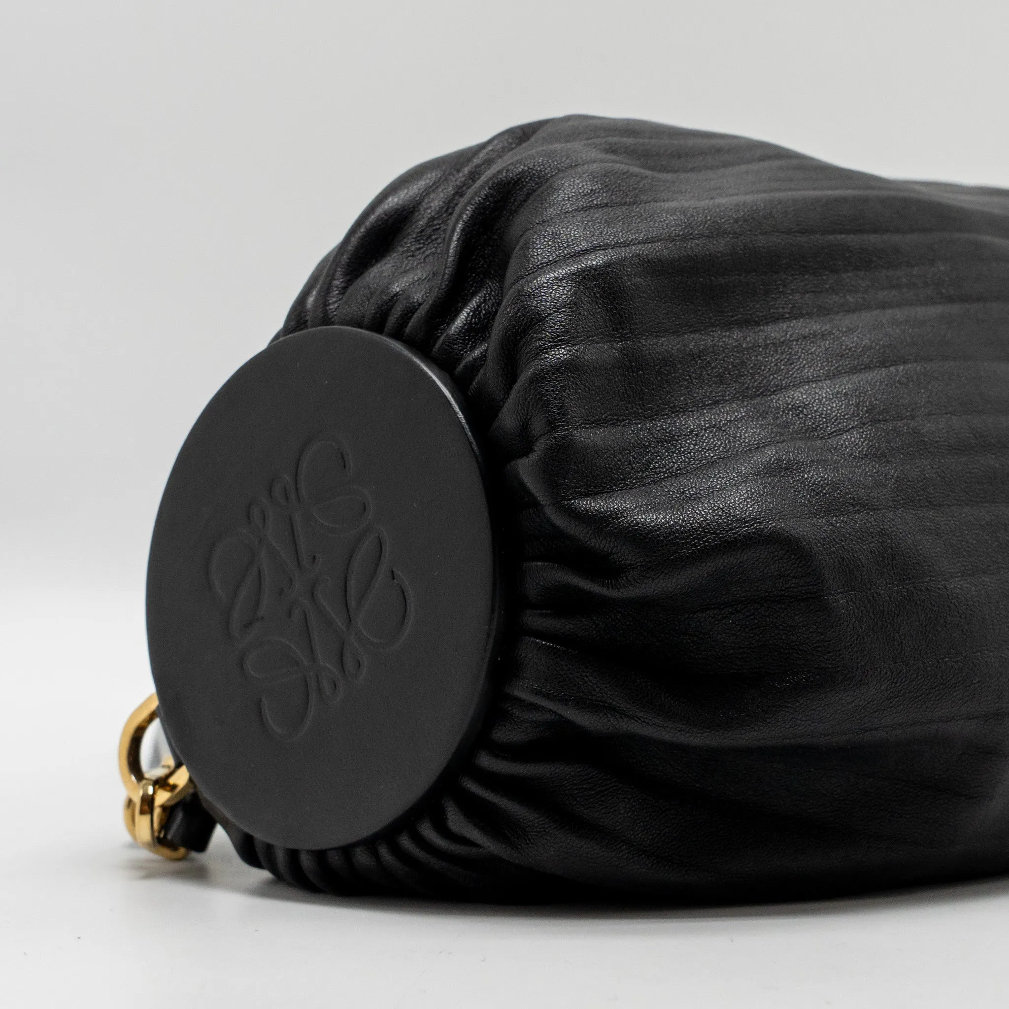 Loewe bracelet pouch lambskin black GHW