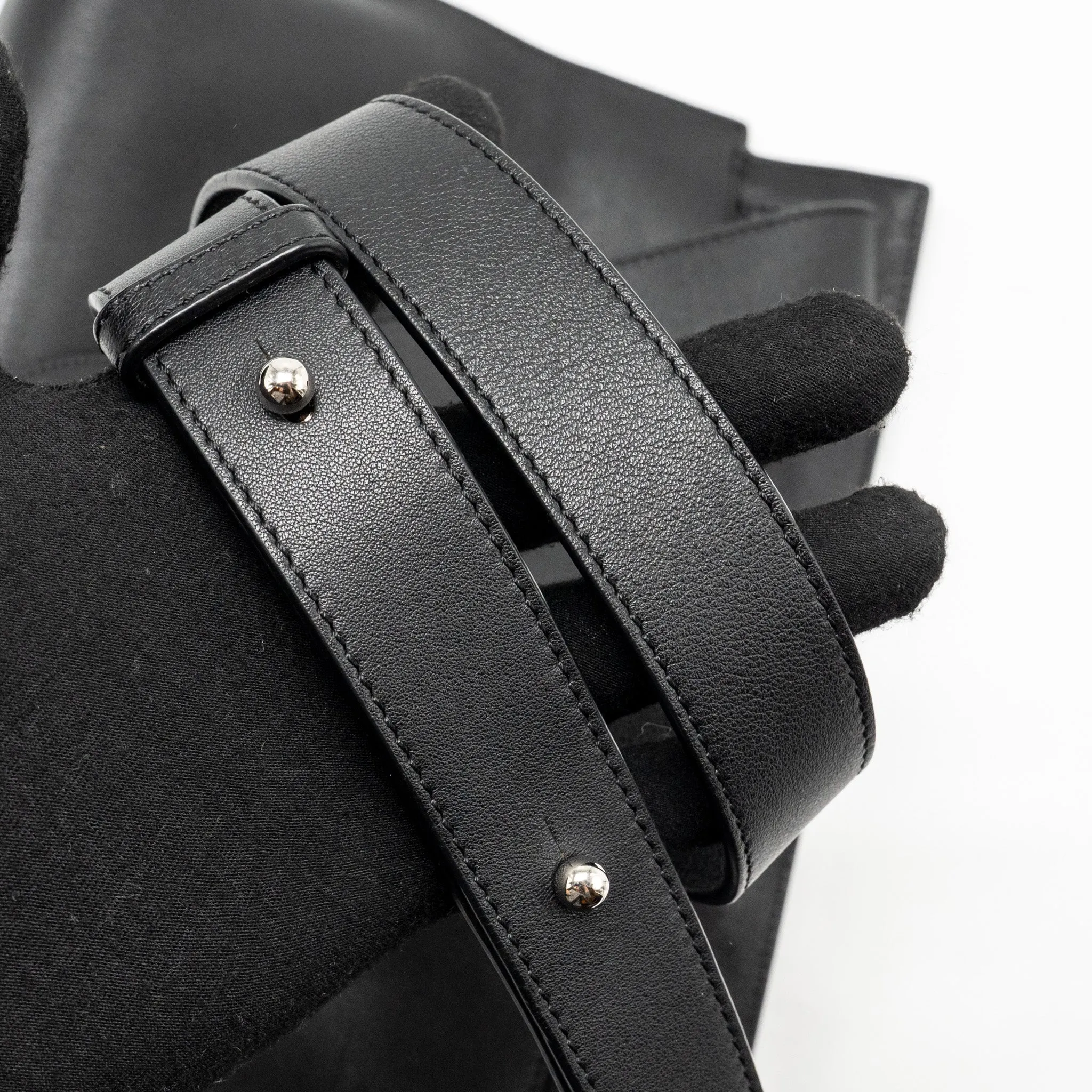 Loewe crossbody men’s messenger bag leather black SHW