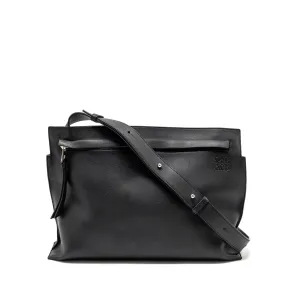 Loewe crossbody men’s messenger bag leather black SHW