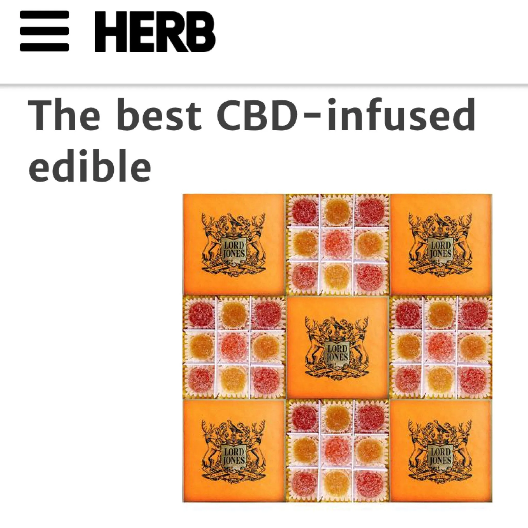 LORD JONES OLD FASHIONED CBD GUMDROPS