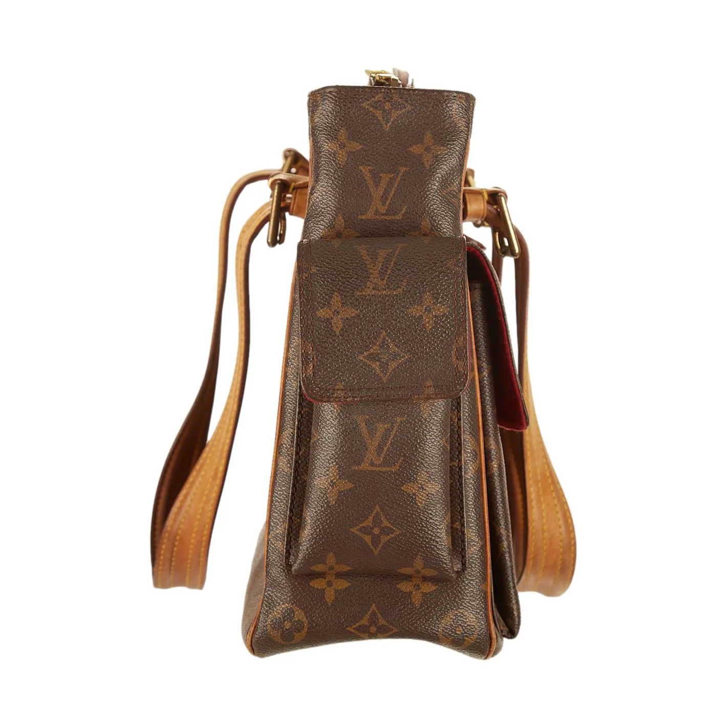 Louis Vuitton Brown Monogram Pocket Shoulder Bag