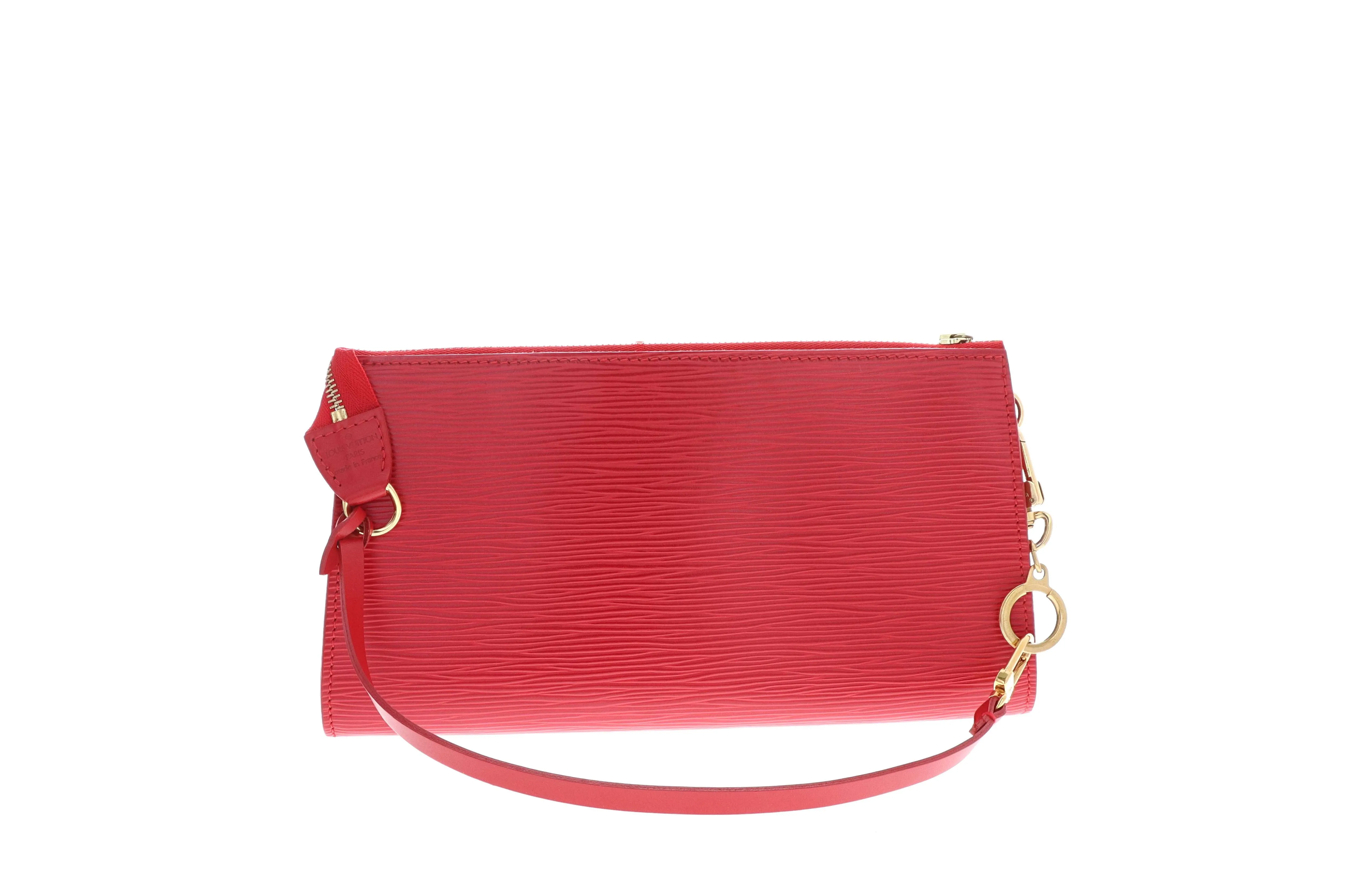 Louis Vuitton Epi Pochette Red