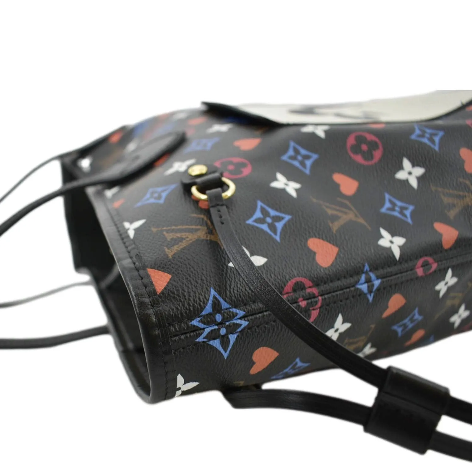 LOUIS VUITTON Game On Neverfull MM Monogram Canvas Tote Bag Black