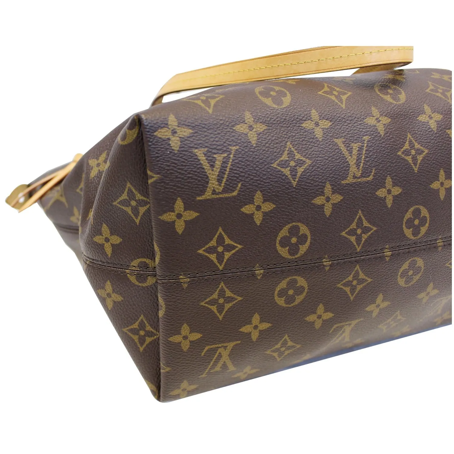 LOUIS VUITTON Iena MM Monogram Canvas Shoulder Bag Brown