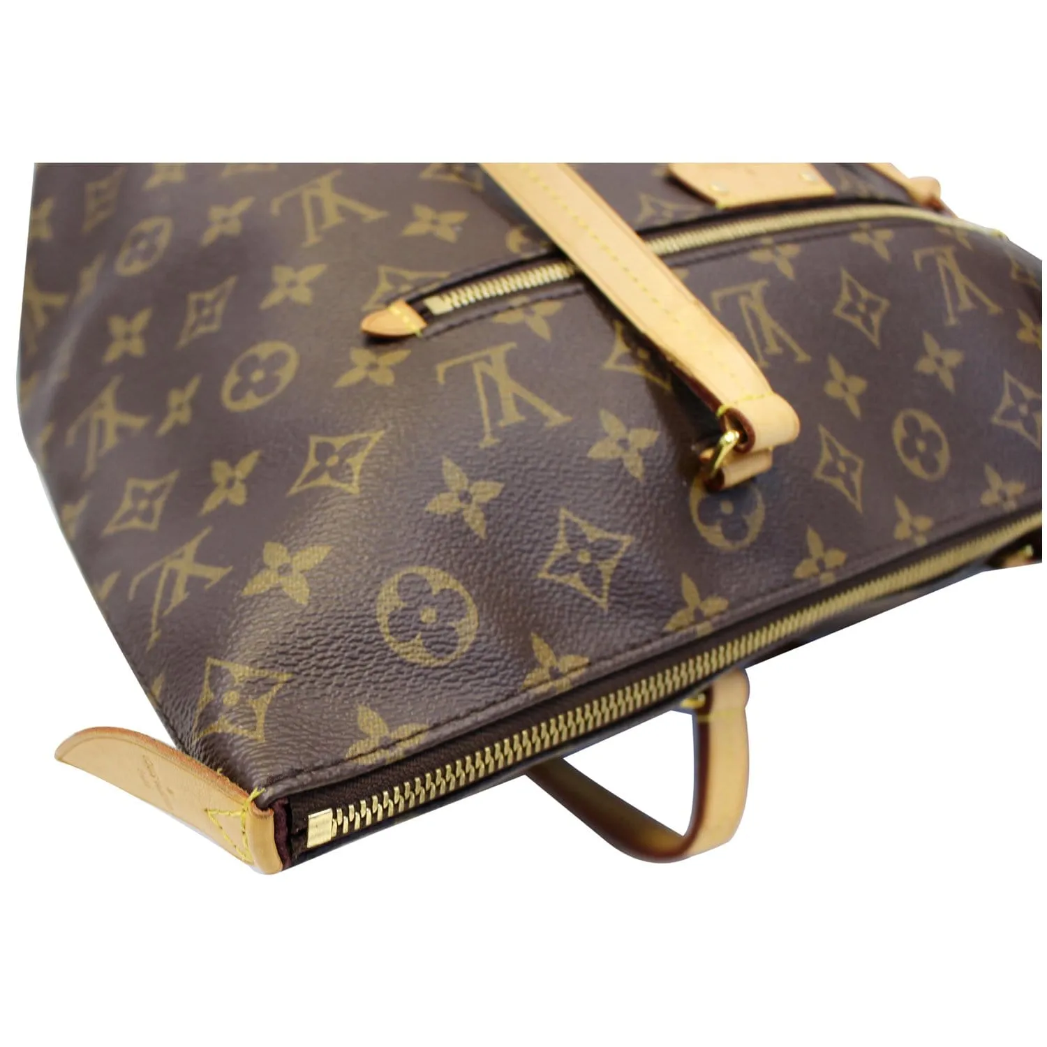 LOUIS VUITTON Iena MM Monogram Canvas Shoulder Bag Brown