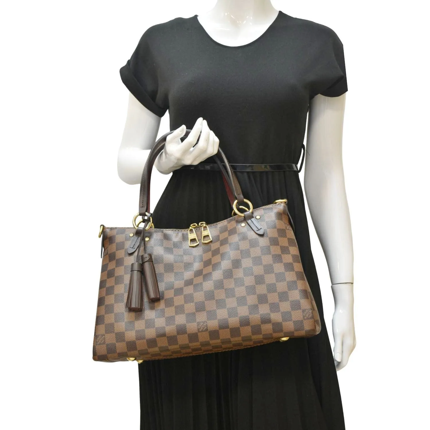 LOUIS VUITTON Lymington Damier Ebene Shoulder Bag Brown