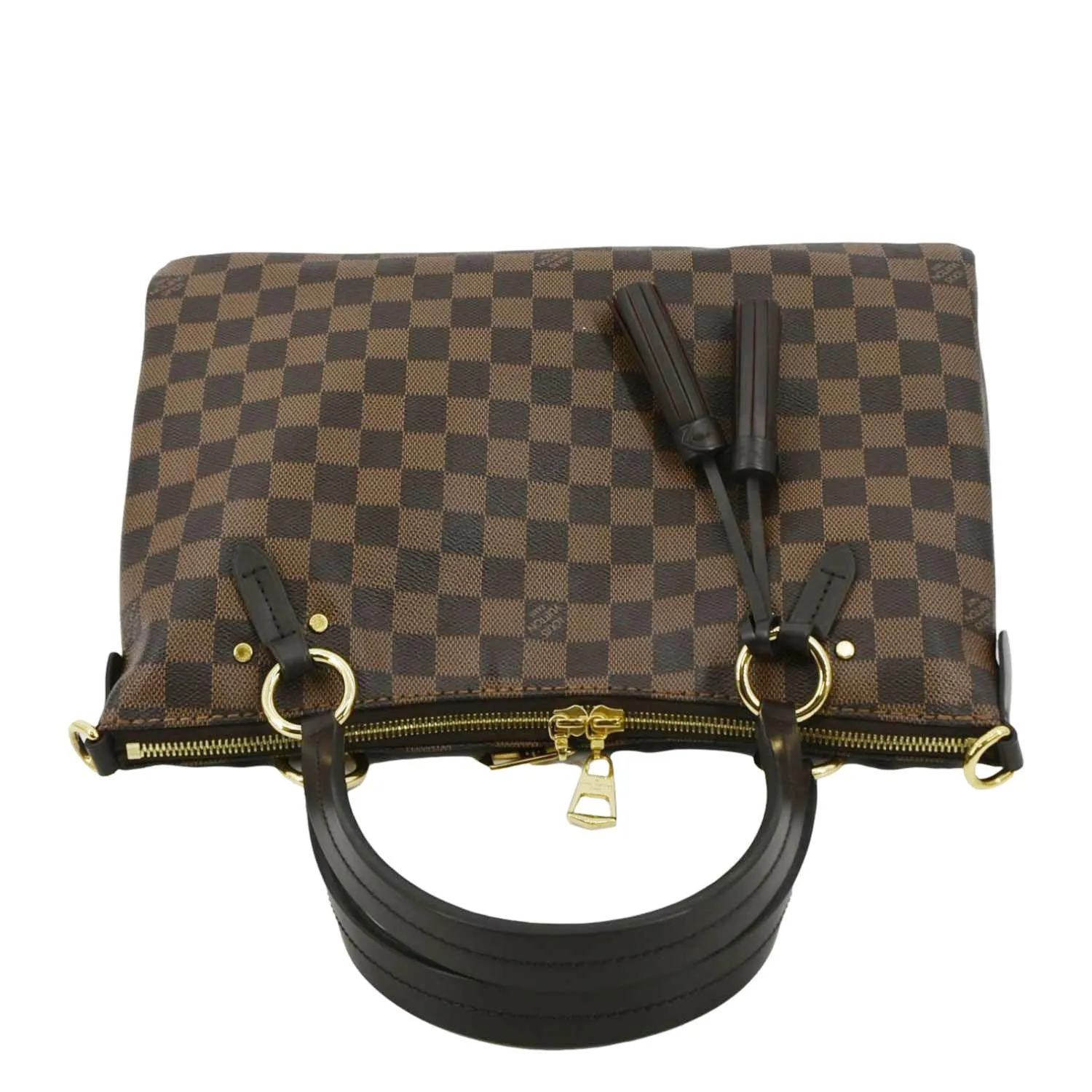 LOUIS VUITTON Lymington Damier Ebene Shoulder Bag Brown