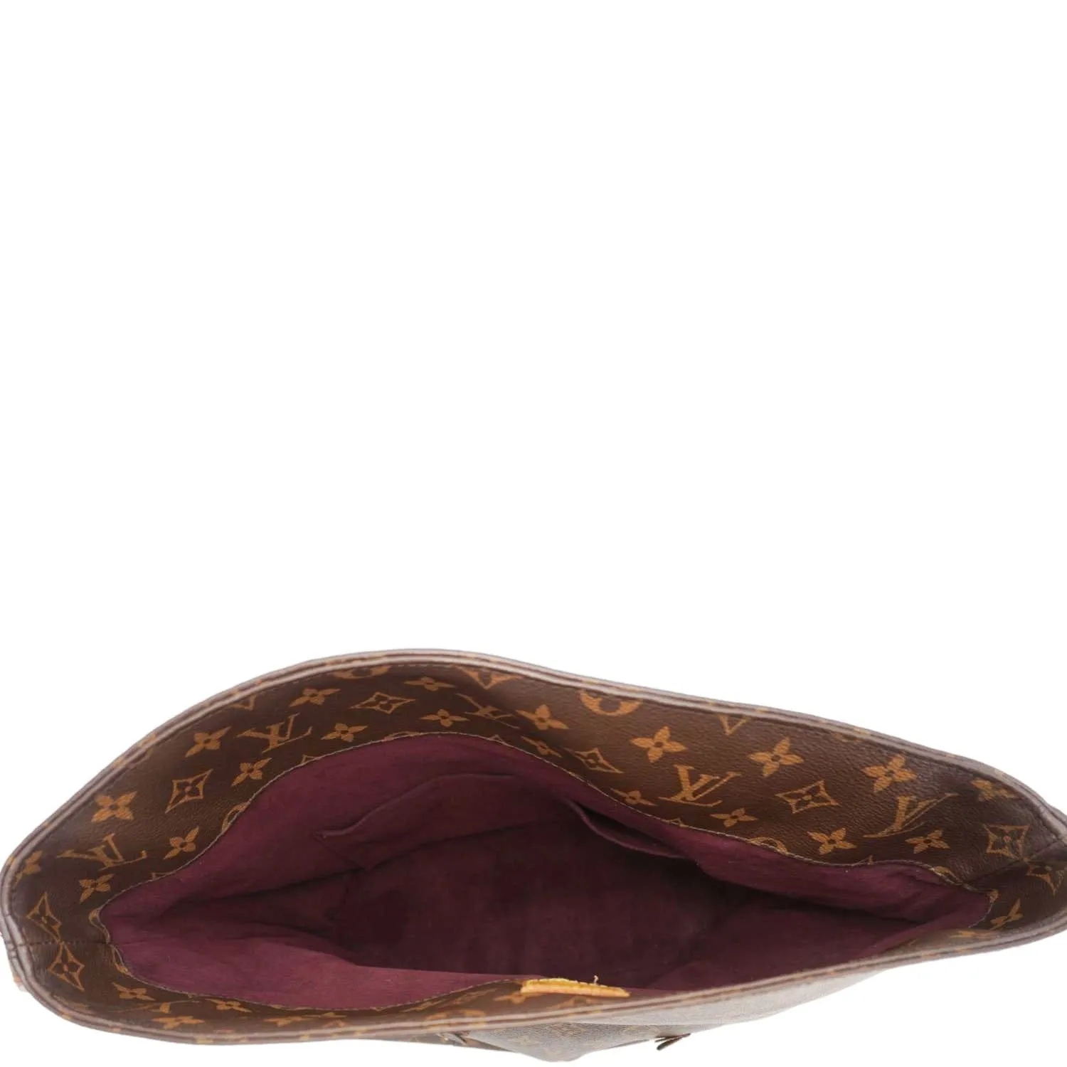 LOUIS VUITTON Melie Monogram Canvas Hobo Bag Brown