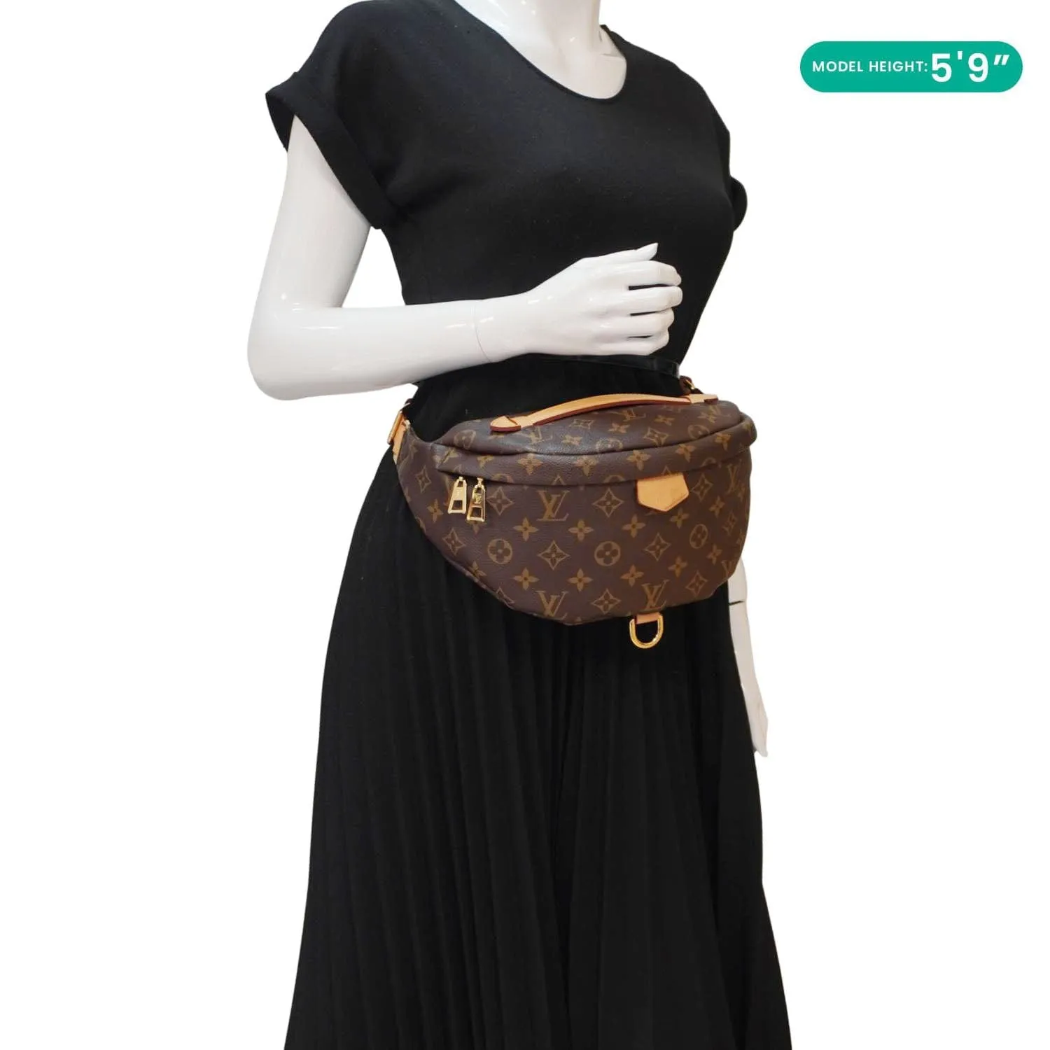 LOUIS VUITTON Monogram Canvas Bumbag Brown