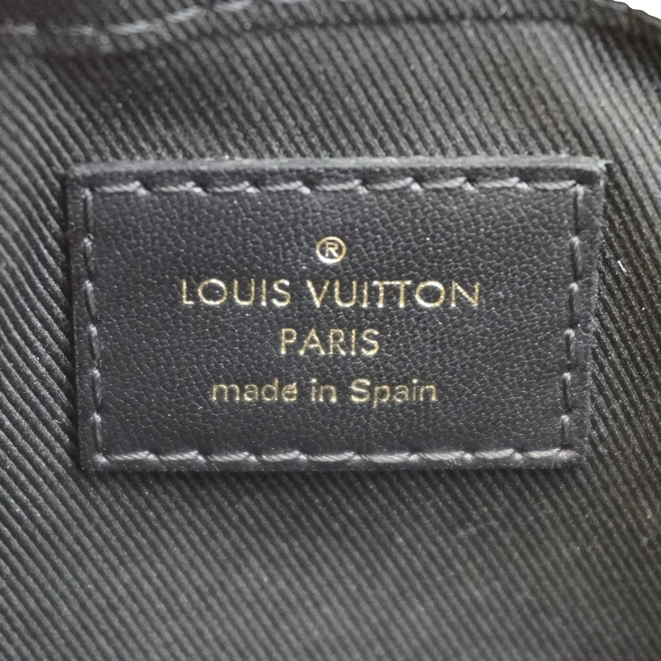 LOUIS VUITTON Saintonge Monogram Canvas Shoulder Bag Black
