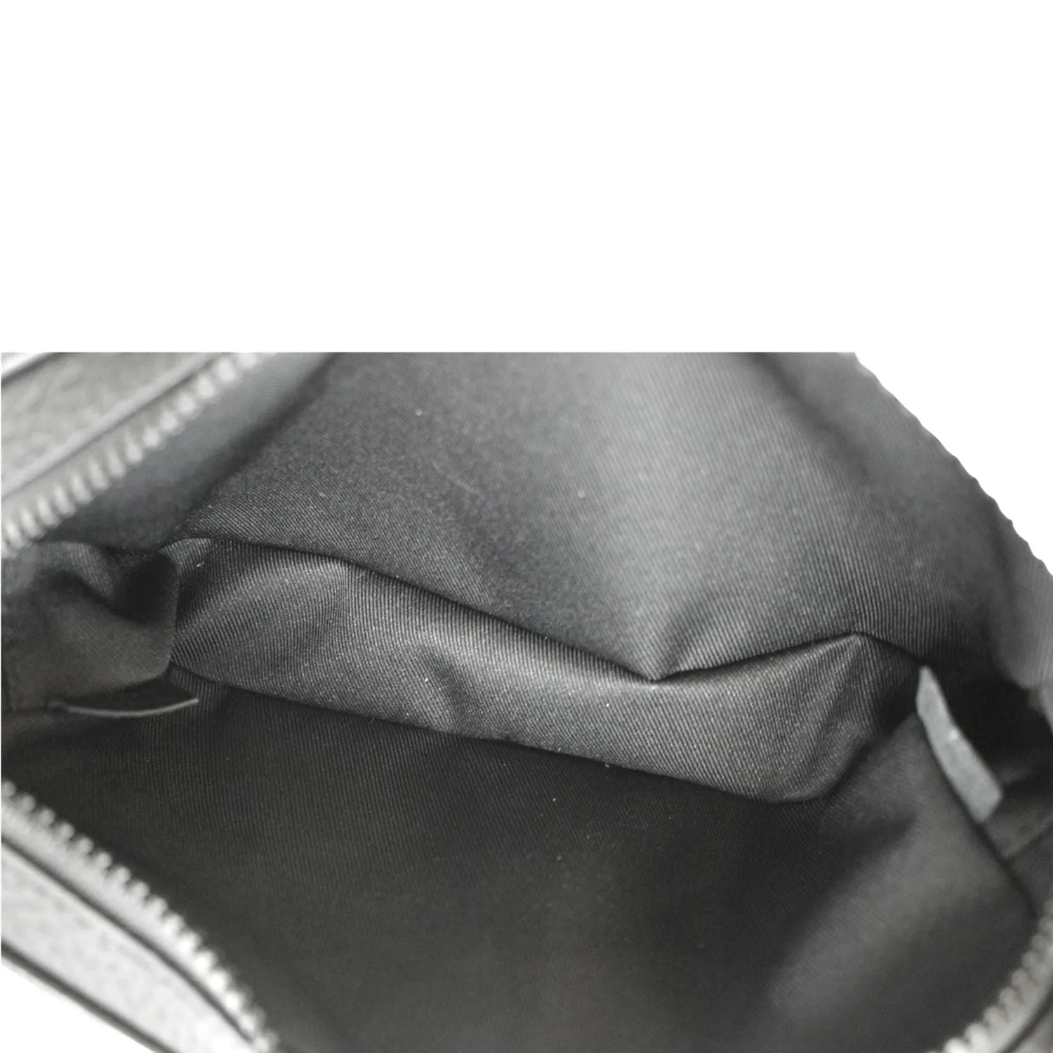 LOUIS VUITTON Volga Monogram Empreinte Chain Pochette Bum Bag Black