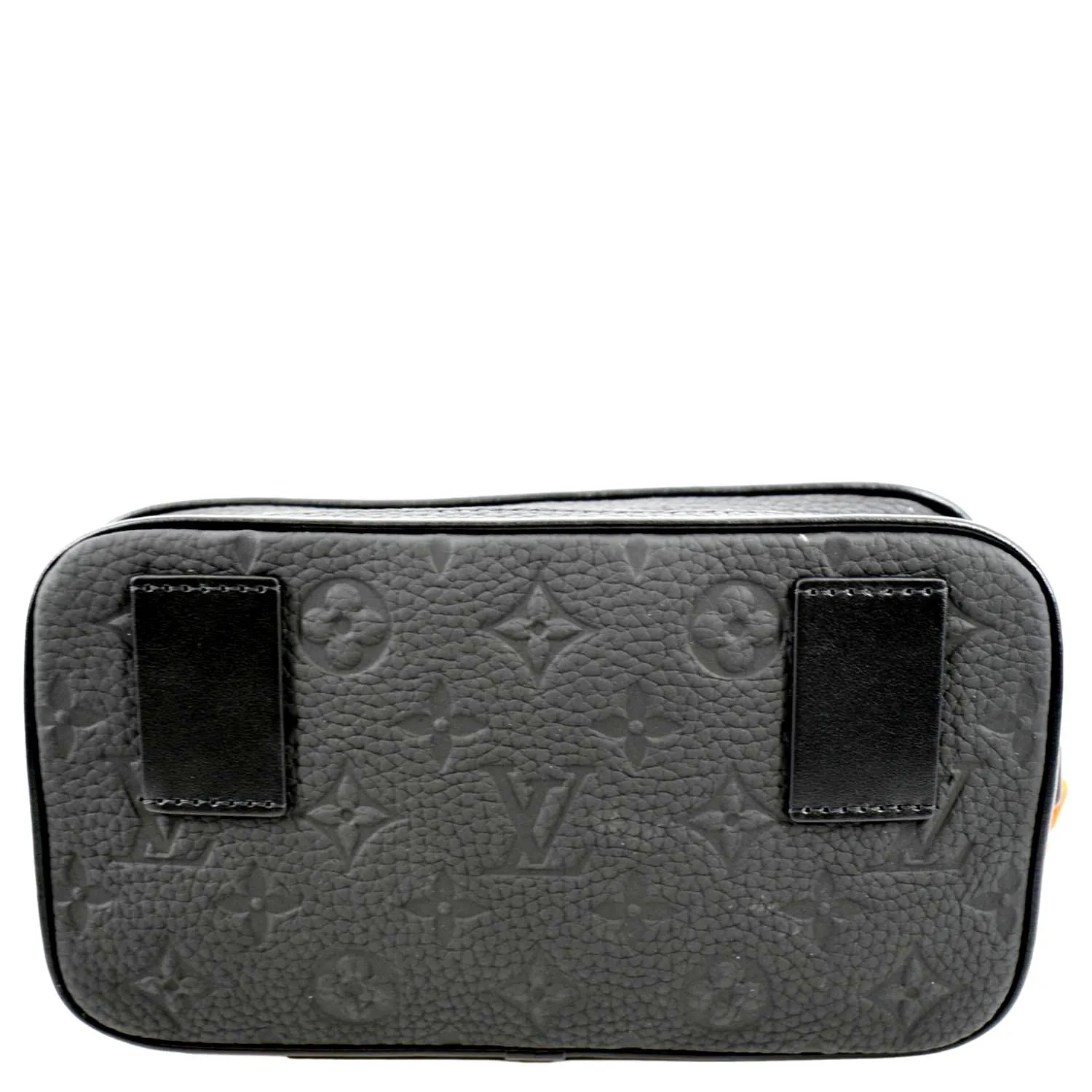 LOUIS VUITTON Volga Monogram Empreinte Chain Pochette Bum Bag Black