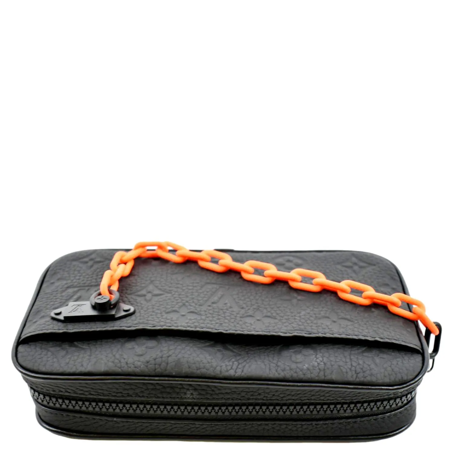 LOUIS VUITTON Volga Monogram Empreinte Chain Pochette Bum Bag Black