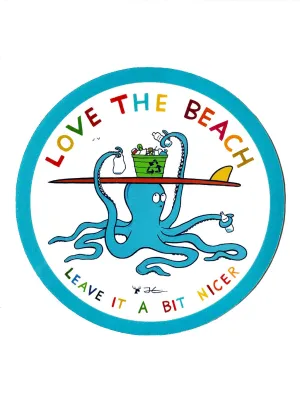 Love The Beach Sticker (3 Stickers)
