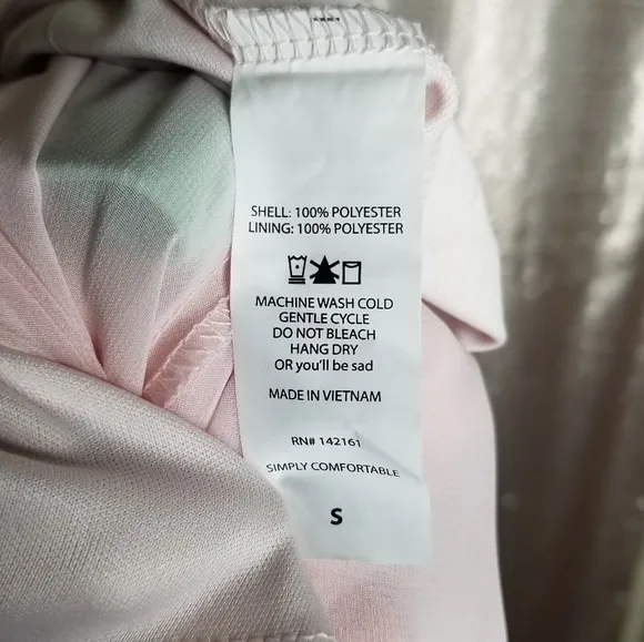 LuLaRoe BNWT S Lucy skirt - pink chiffon with aqua waistband