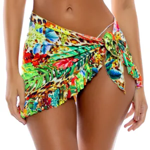 LUSH HORIZONS - Ruffled Sarong Mini Skirt