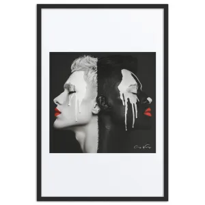 Luxury Framed Wall Art – Duality Pain | Striking Contemporary Design