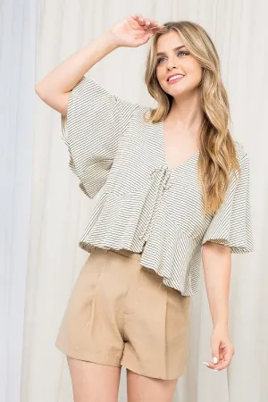Madalynn Stripe Flowy Top