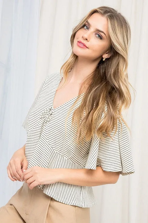 Madalynn Stripe Flowy Top