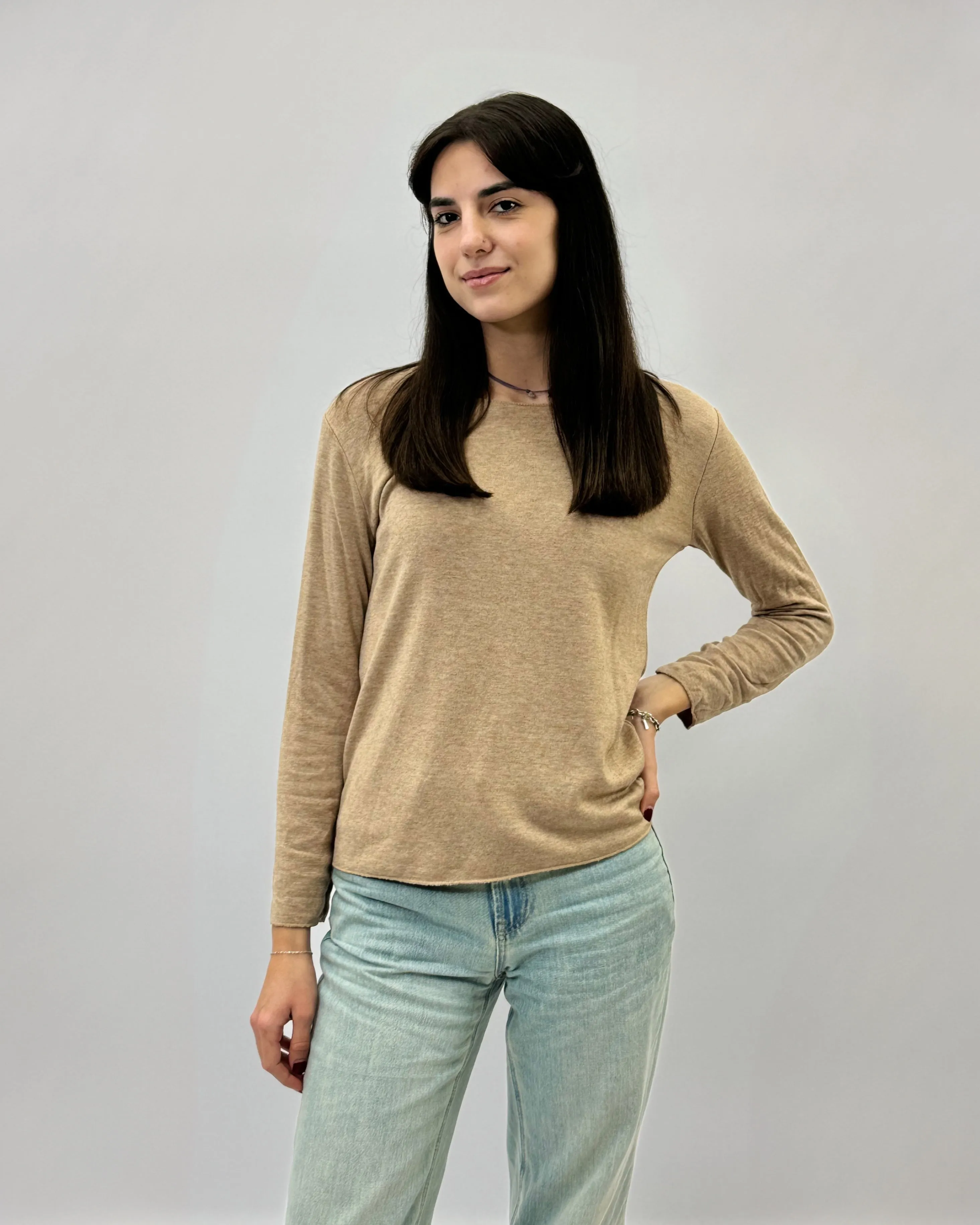 Maglia felpata basic