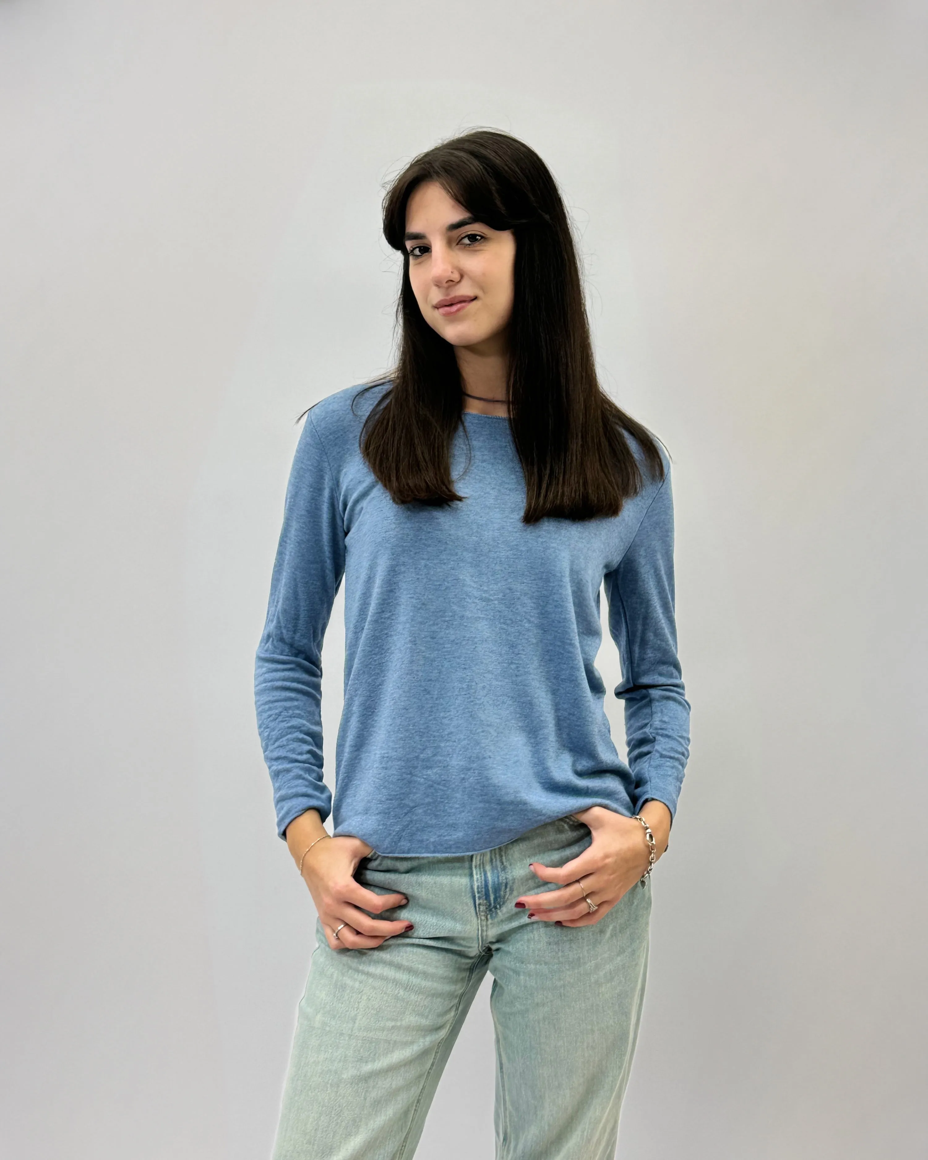 Maglia felpata basic