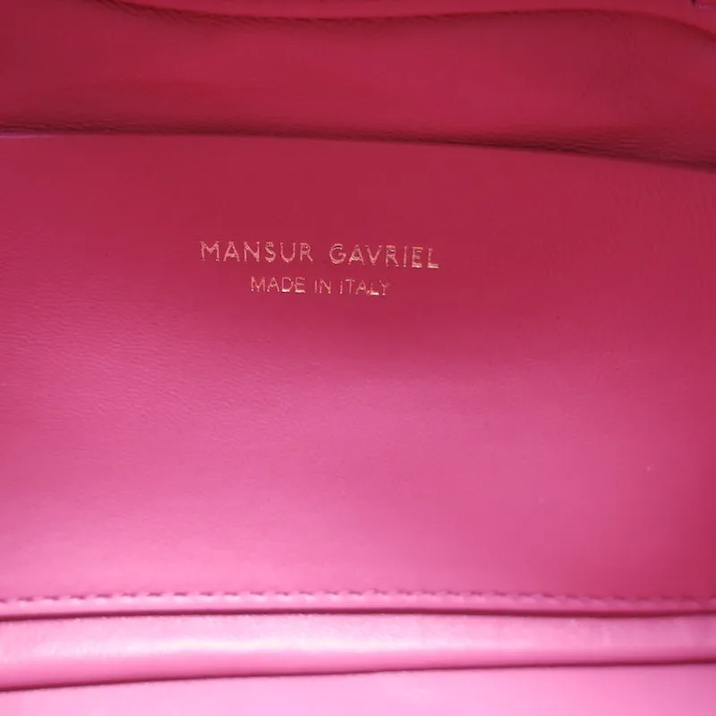 Mansur Gavriel Bloom Mini Crossbody Bag Dolly Pink Leather Clutch NEW