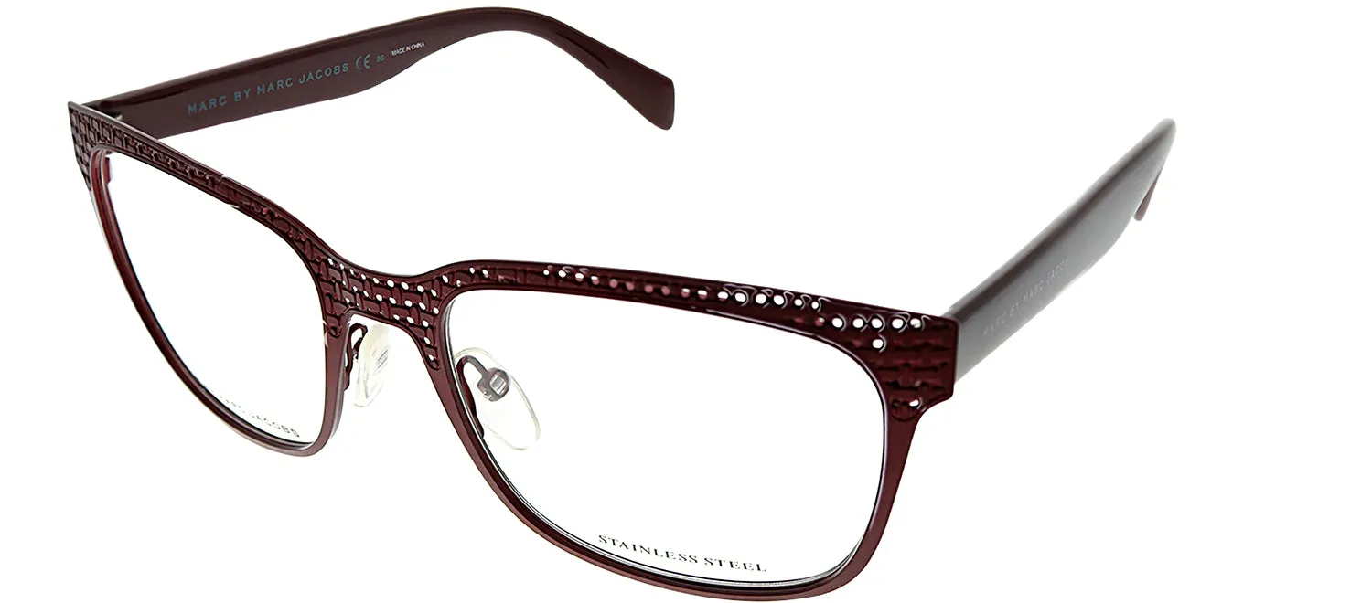 Marc by Marc Jacobs MMJ 613 KUA Square Metal Brown Eyeglasses with Demo Lens