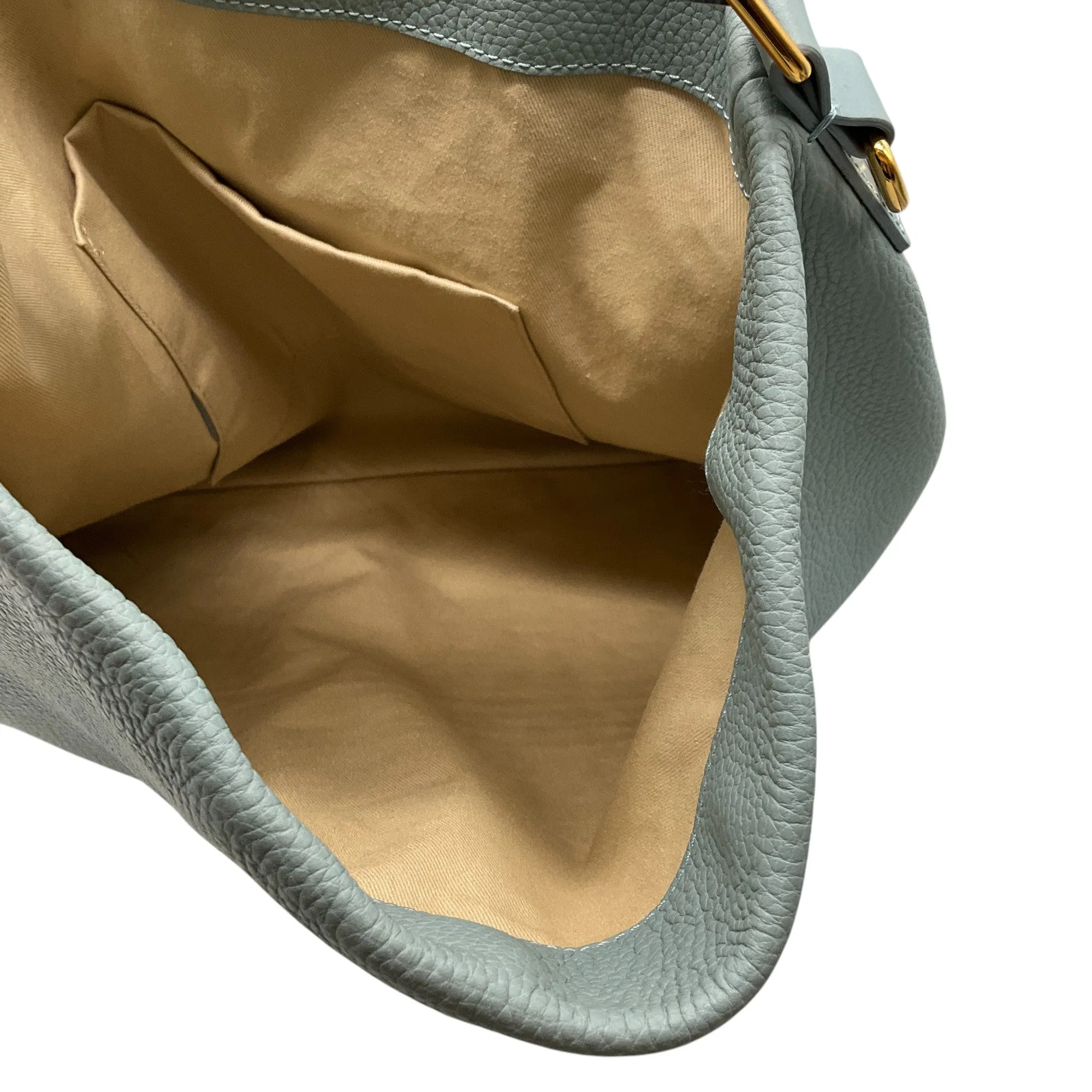 Marni Light Blue Medium Venice Leather Hobo Bag