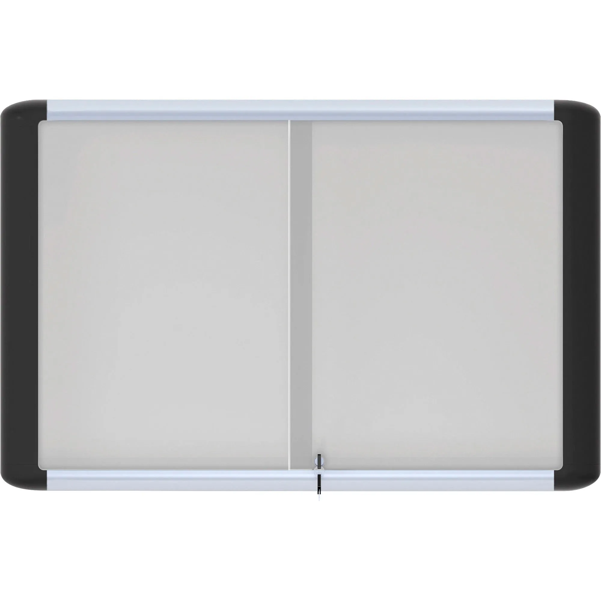 MasterVision Sliding Door Enclosed Porcelain Board